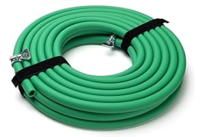 SPI Drain Down Hose, 15-Meter Rubber Hose Pipe – Anti-Kink Technology for Fast Central Heating Drainage, Ideal Radiator Draining Kit – 2 Storage Straps & 2 Hose Clamps – Green Drain Hose