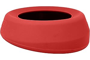 Kurgo Splash Free Wander, Ciotola per l'Acqua, Ciotola da Viaggio per Cani Antigoccia, Portatile, Senza Nessun Disordine, Capacità 0.7 L, Rosso
