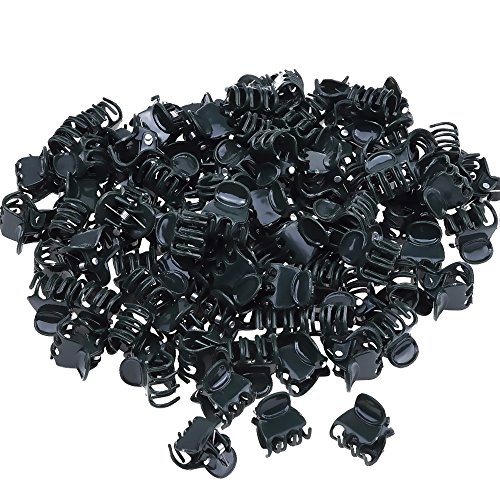 Outus 100 Pack Orchidee Clips Pflanze Orchidee Stützclips, Dunkelgrün - 6