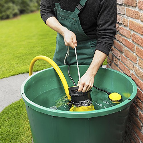 TROTEC TWP 4005 E Klarwasser Tauchpumpe flachsaugend, 400 Watt Leistung, bis zu 7.000 Liter Wasser (max. 7,5 m Tiefe), Fremdkörper bis 5 mm, Automatisches Ein- und Ausschalten dank des stufenlos einstellbaren Schwimmschalters - 4