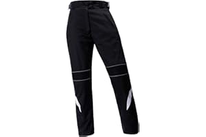 Ledershop-online Bangla 1721 Damen Motorradhose Tourenhose Cordura schwarz weiss S - 4 XL