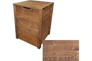 Coffre banc de ragement en bois enterieur exterieur jardin 45x45x60 cm également disponible sur mesure!