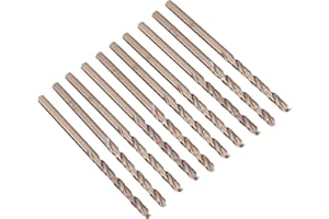 OUMEFAR 10 szt. wiertła HSS CO/M35 kobaltowe do wiercenia na precyzyjnym wiertniku obrotowym ze stali nierdzewnej (3,5 mm)