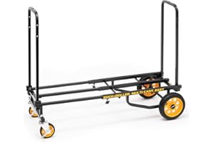 Rock-N-Roller R6RT (Mini) 8-in-1 Folding Multi-Cart/Hand Truck/Dolly/Platform Cart/29" to 42.5" Telescoping Frame/500 lbs. Load Capacity, Black
