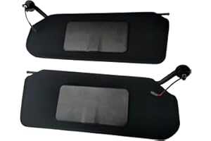 FEXON 2PCS Black Sun Visors for Chevrolet C5 Corvette (1997-2004), Replaces OE#10442033 10442034, Vehicle Interior Sun Visor