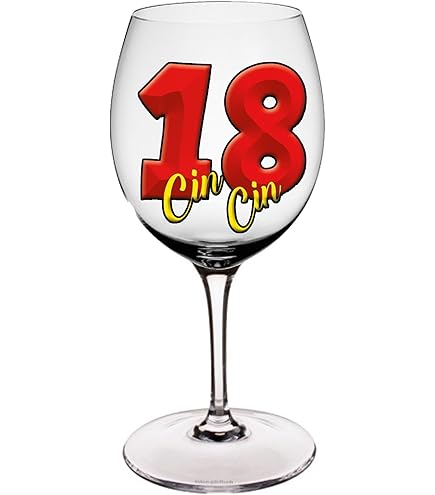 Bicchiere Flute 18 Anni - Idea Regalo Divertente Per Festa Di Compleanno | Gadget Personalizzato