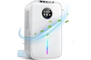 YONLICH Dehumidifier, 2200ml Dehumidifier for Bedroom, Dehumidifier for Drying Clothes with Drainage Hose, Timer Auto Shut Off and Sleep Mode, Quiet Dehumidifier for bathroom Wardrobe Damp Closet RV