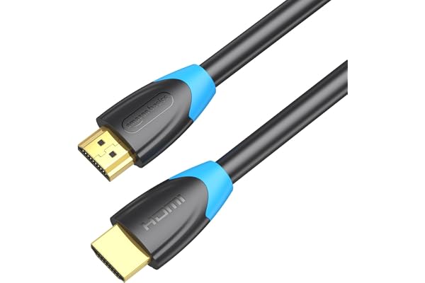 amazon basics HDMI Cable, High Speed, Supports 3D, 4K@60Hz, ARC and CEC Extension, Gold-Plated Connectors, Compatible with TV, Set-Top Box, Gaming Consoles, Blu-Ray (1 Metre)