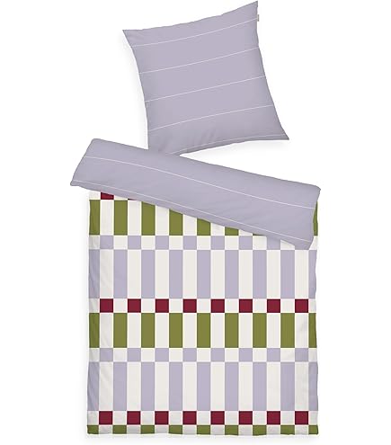 Tom Tailor Renforcé Bettwäsche Set - 100% Baumwolle Mit Wendemotiv 80x80 + 135x200 Cm