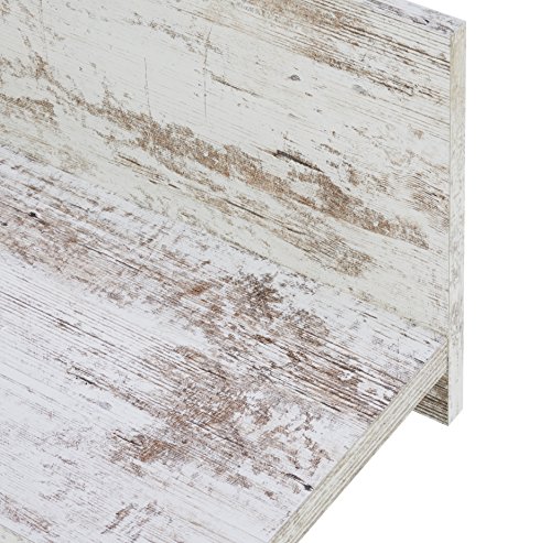 trendteam RV Wandboard Wandregal Bücherleiste | Pinie Weiß | Shabby Chic | 130 x 25 cm - 4