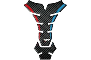 DFFMQSJ 3D-Tankschutz aus Kohlefaser für Motorrad, Tankpads, Schutzaufkleber, Motorrad-Tankaufkleber, Aufkleber, Kompatibel mit BMW S1000RR, S1000XR, S1000R, Schutz vor Kratzern(Carbon Fiber B)