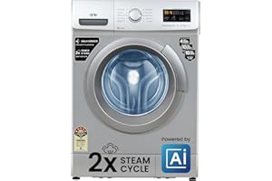 IFB 8 Kg 5 Star AI Powered Fully Automatic Front Load Washing Machine, 2X Power Steam (SENATOR NEO SXS 8012, 2023 Model, Silv