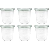 WECK Preserving Jars Set of 6 1/2 Litre Jars