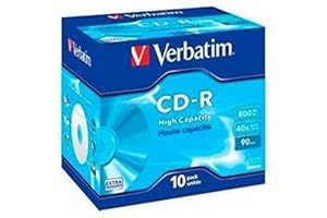 Verbatim CD-R 90 mn 40X 800 Mo Extra protection surface Jewel Case de 10