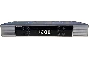 FERGUSON Regent Cucina - Radio de Cuisine encastrable - avec Dab/Dab+, FM, Bluetooth, Barre LED, écran Couleur, minuterie de Cuisine et 2 réveils - Radio encastrable Parfaite pour la Cuisine - Couleur