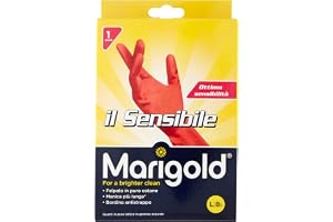 Marigold Den Känsliga Handsken, Minsta Tjocklek, Pure Bomull, Långärmad med Bordino Frenagocce Anti-Rip