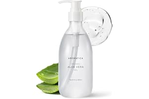‎AROMATICA AROMATICA Aloe Vera Gel bio vegan 300ml, Feuchtigkeitscreme Gesicht & Körper after sun, Natürliche, aloe vera gesichtscreme, Ideal Naturkosmetik für Trockene, verifiziert von EWG