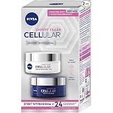NIVEA CELLULAR Expert Filler Anti-Wrinkle Face Cream Set for Day and Night with Hyaluronic Acid, 2 x 50 ml
