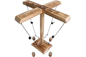 ‎ZAKVOP Ring Toss Game Ringwurfspiel Erwachsene, ZAKVOP 4 Spieler Ring Toss Hook Interaktives Ringwurfspiel mit Punktetafel für die Heimparty