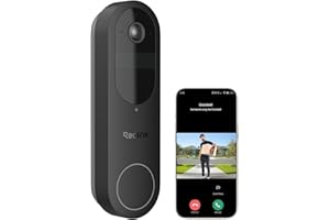 Reolink Battery Video Doorbell Camera Wireless, 2K Doorbell with 1:1 Head-To-Toe View, Video Call, Package Detection, 2.4/5GHz WiFi, No Monthly Fee For Local Storage (Chime not included)