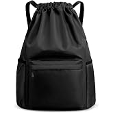 Sports Backpack with Drawstring, Unisex, Large Capacity, Waterproof | With Compartments, Adjustable, For Sport, School, Gym,