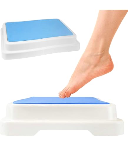 Height Adjustable Step Stool With Rail- $145 – Bribie Medical Equipment