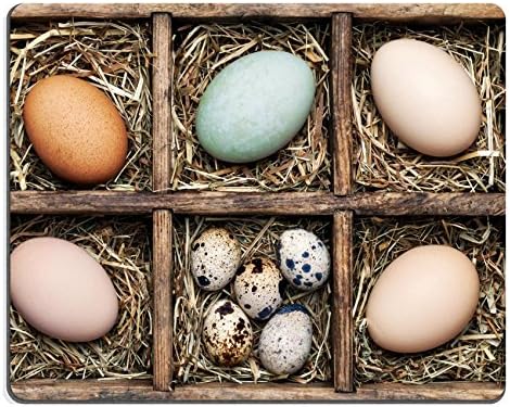MSD Natural Rubber Gaming Mousepad IMAGE ID 34882101 Box with chicken turkey goose quail and duck eggs collection