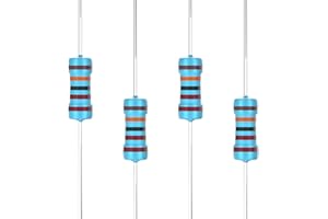SCOOYUCK 100 Pièces 1/4W 220K Ω ohm résistance de film métallique 1% tolérance pour les projets de bricolage et les expériences