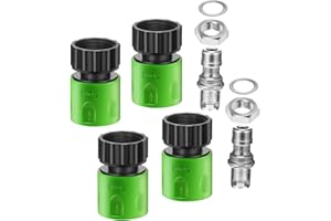 REMIXAST 10Pcs Lawn Mower Deck Wash Kit - Deck Wash Adapter Attachment Cleaning Accessories - With Connectors,Nozzle,Nut