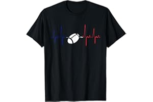 Sportif Joueur De Rugby Cool Hommes Rugby Battement De Coeur T-Shirt