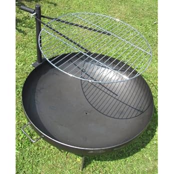Grillrost Fr Feuerschale 60cm Verchromter Rost Hhenverstellbare Halterung