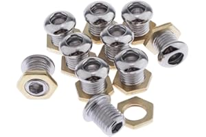 H HILABEE 10pcs Drum Air Vent Mit Dichtung Bass Tom Snare Drum Parts Zubehör