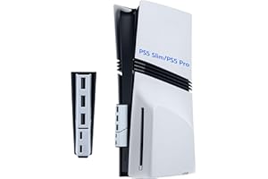 Mcbazel Hub USB 2.0 à 5 Ports pour PS5 Slim/Pro, Multiport à Très Grande Vitesse de Transfert de Données, USB-C à Charge Rapide (Pas pour PS5)