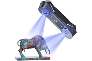 Creality Raptor Pro 3D Scanner, Bester Partner für Auto Custom, 22 Kreuz +7 parallele blaue Laserlinien, volumetrische Genauigkeit: 0,02 mm + 0,08 mm/m, Objekte zwischen 5-4000 mm