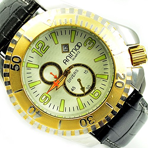 Animoo Herren Armbanduhr, Chronograph Look & Datumsanzeige Herrenuhr al 514 Animoo Herren Armbanduhr, Chronograph Look & Datumsanzeige Herrenuhr al 514