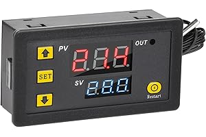 Aideepen 12V 20A W3230 LCD Digital Thermostat Temperature Controller Meter Regulator High Temp Alarm -55℃～120℃
