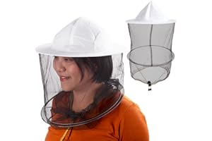 HunterBee 2 Pz Velo Apicoltura Cappello Ape Keeper Caccia cap Halloween Costume Gnats Insetto Bug Mosquito Cappelli con Rete