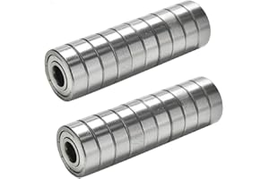 TUZUK 20 x Roulements à billes miniatures 608zz Roller Rolling Skate 8 * 22 * 7mm pour imprimante 3D