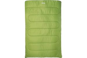 Mountain Warehouse Basecamp 200 Double Sleeping Bag - 2/3 Season Camping Bag, Insulated Mattress