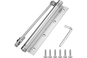 Door Closer for Outdoor Doors, Garden Gate, HOMURY Door Closer, Door Closer for Room Doors, Automatic Door Opener, Spring Damper, Front Door, Stainless Steel Spring Closer