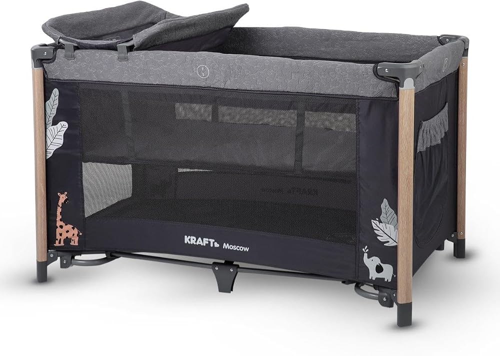 Kraft Moscow Oyun Parkı Beşik 70x120 cm Bej (gri) | Ahşap kaplama ve Alüminyum dizayn