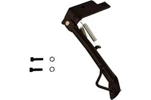 one by Camamoto | Schwarzer Seitenständer, komplett mit Feder und Befestigungsschrauben, kompatibel mit Gilera Runner (1998–04), Derbi Boulevard 50 AIR 2T E2 (2009–14), Piaggio NRG MC2 und Fly