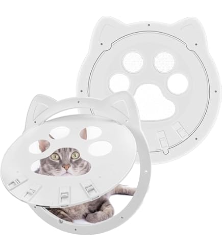Puerta Gatera Automática Para Gatos Y Perros Pequeños - Cierre Magnético, Fácil Instalación En Mosquiteras, 24x29 Cm