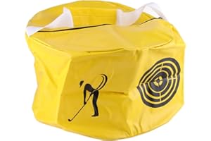 BEDIFFER Bnineteenteam Golf Swing Trainer, Golf Power Smash Bag, Swing Impact Trainer Bag for Golf Practicing Fitness Indoor and Outdoor (Black or Yellow)