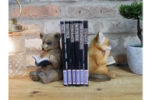 GENERIC Pair of Bookends | Fox & Bear | Resin Book Shelf Tidies
