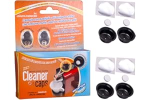 CleanerCaps Pulizia Macchina Caffè - Compatibile con Lavazza A Modo Mio - 4 Capsule Detergenti - Pulizia Beccuccio di Uscita Caffè - Pulizia Interna Igienizzante e non Corrosiva, Facile e Automatica