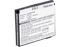 Akku-King Battery Compatible with Becker 338937010208, HJS100 - Li-Ion 900 mAh - for Map Pilot, HJS 100, HJS-100