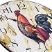 SkyNature Quartz Movement Silent Non-Ticking Wooden Wall Clocks (12 inch rooster)