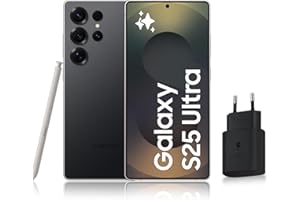 Samsung Galaxy S25 Ultra, Smartphone Android 5G avec Galaxy AI, 256 Go, Chargeur secteur rapide 25W inclus, Smartphone déverrouillé, Noir Titane, Version FR