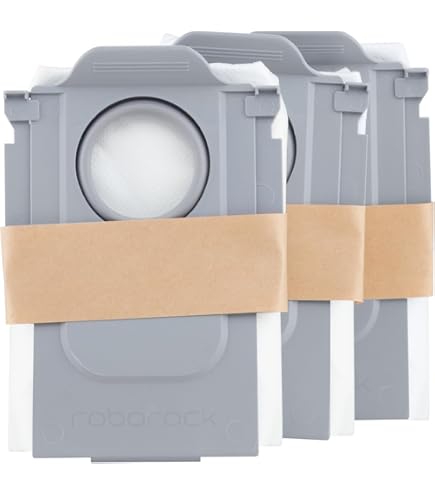 Chiffons Vadrouille Kit Accessoires Roborock Q Revo DrRobor - 2 Brosses Principales, 4 Chiffons, 4 Sacs Poussière Roborock Saros 10r